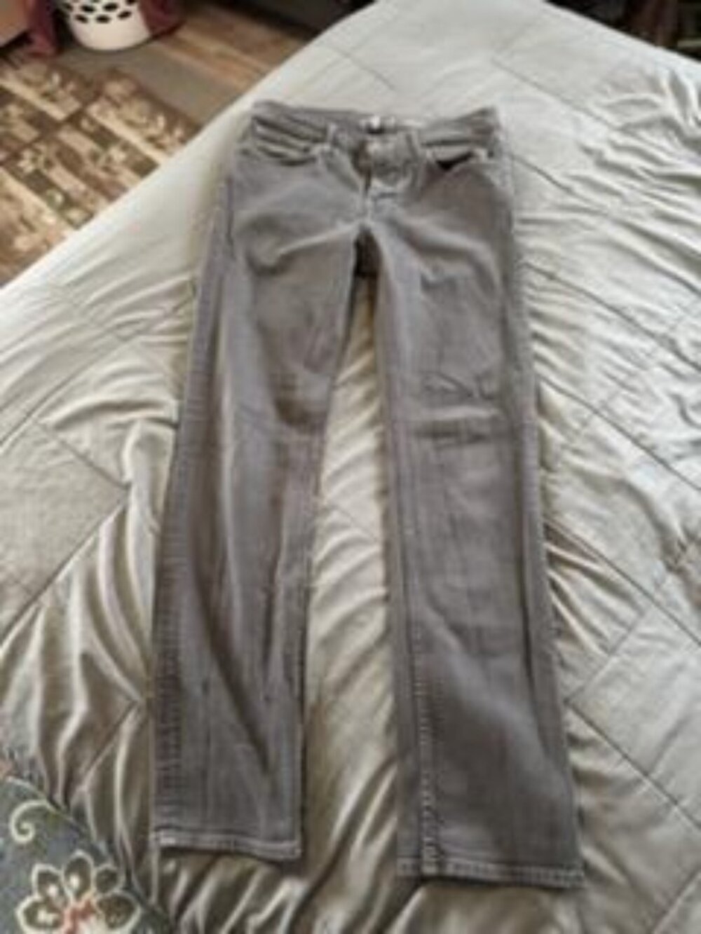 7 For All Mankind Slimmy slim straight leg jeans in a grey wash